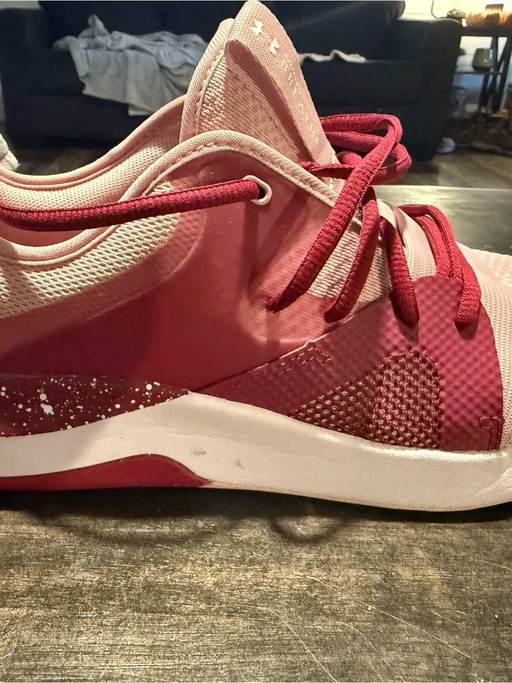 Women's Pink Athletic Lace-Up Sneakers